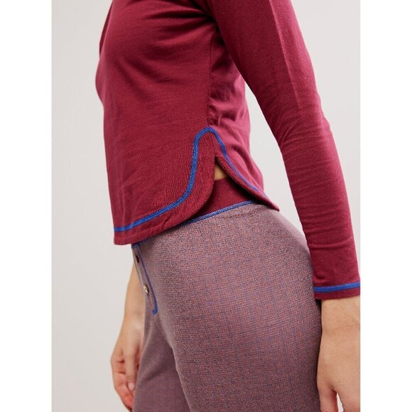 FREE PEOPLE Chill Evening PJ Set / Wild Ginger - Picture 4 of 7